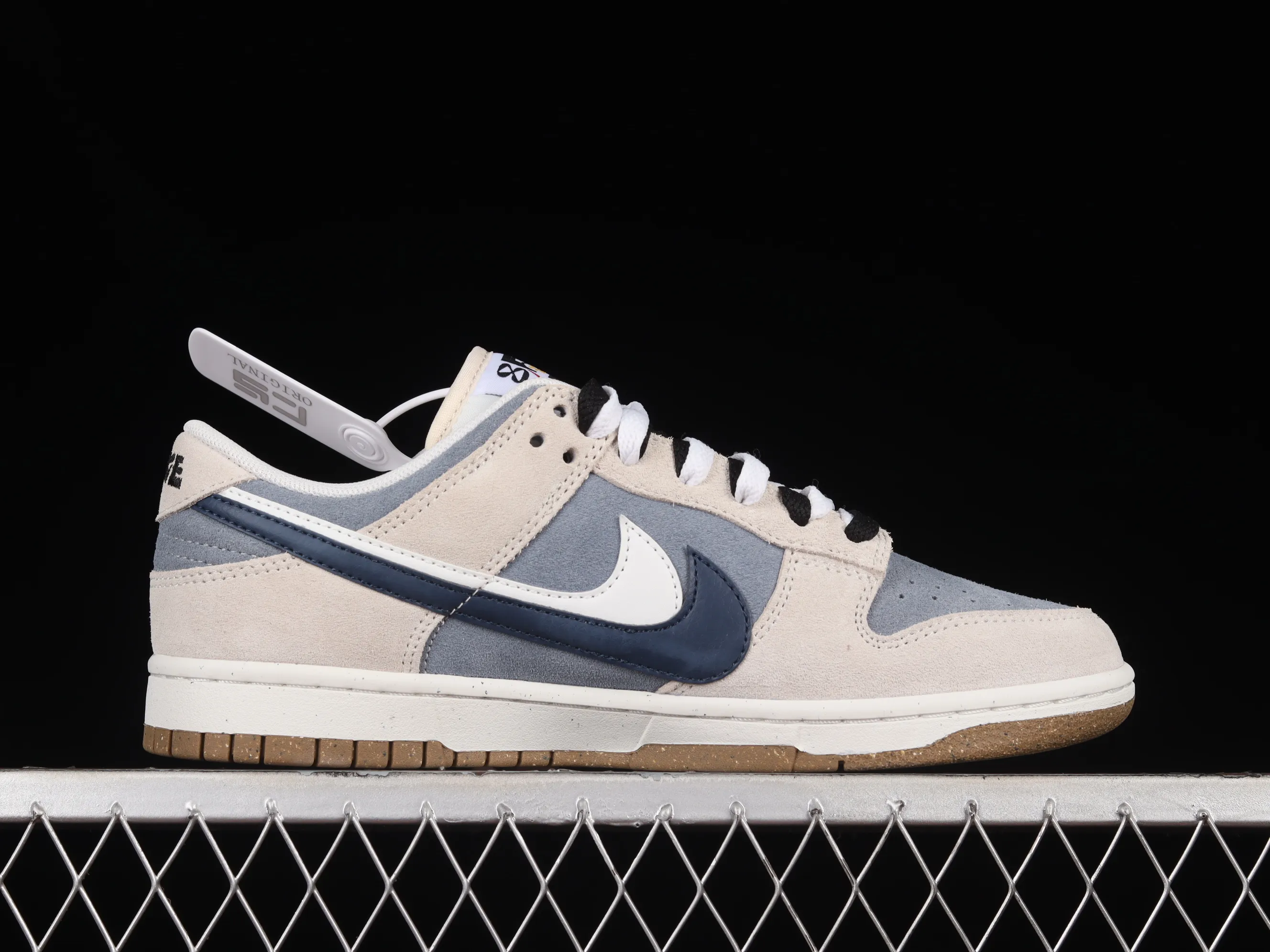All categories Nk SB Dunk series Nk SB Dunk Low low-top sneakers Nk SB Dunk Low "85" white and gray double hook SB low-top sports and leisure sneakers DO9457-109